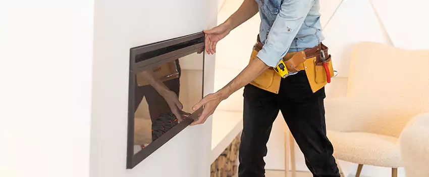 Metal Fireplace Installation in Cornelius, North Carolina