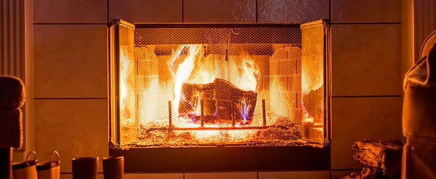 Mendota Hearth Landscape Fireplace Installation in Cornelius, North Carolina