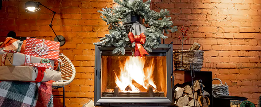 Travis Industries Linear Gas Fireplace Installation in Cornelius, North Carolina