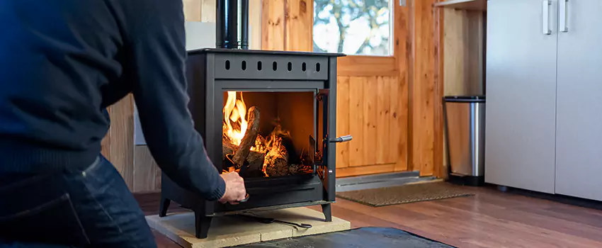 Open Hearth Wood Fireplace Installation in Cornelius, NC